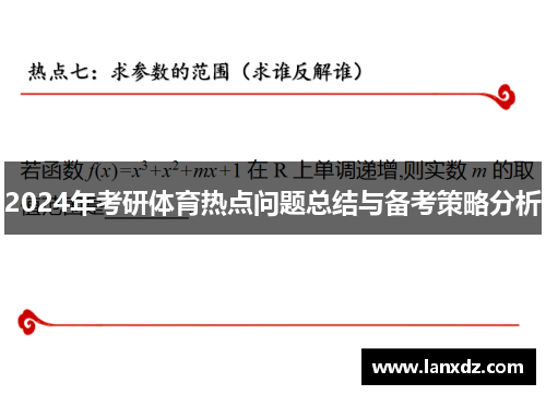 2024年考研体育热点问题总结与备考策略分析